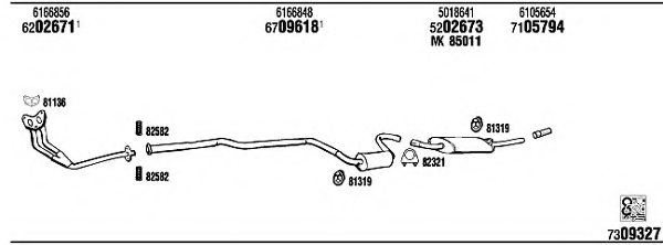 FONOS FO31265 Exhaust System